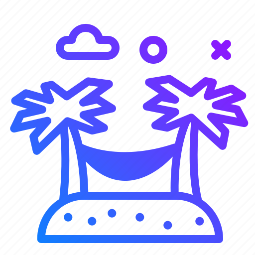 Hammock, vacation, travel, tourism icon - Download on Iconfinder
