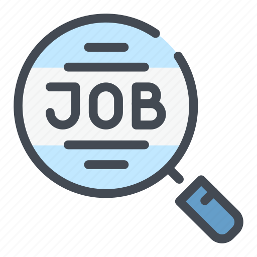 Find, job, magnifier, offer, search, work icon - Download on Iconfinder
