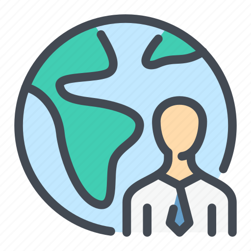 Earth, employee, globe, job, person, world, worldwide icon - Download on Iconfinder