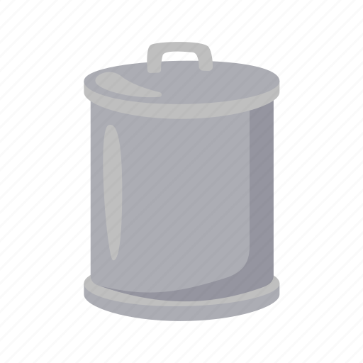 Steel, garbage, truck, trash, can, flat, recycling icon - Download on Iconfinder