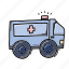 ambulance, car, hospital 