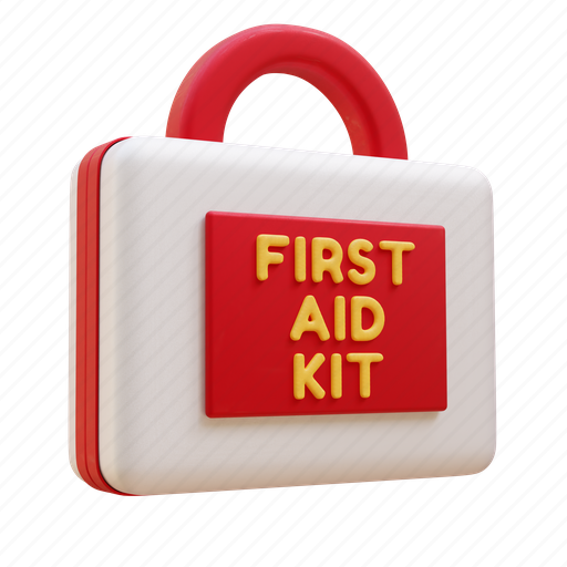 First aid, health, bag, kit, medicine, treatment, healthcare 3D illustration - Download on Iconfinder