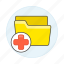 archive, care, case, cross, folder, health, information, patient, record, red, registry, report 