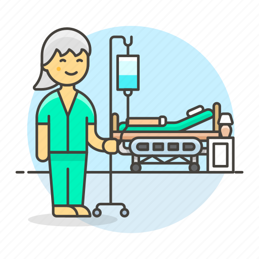 Care, female, health, iv, medical, operative, patient icon - Download on Iconfinder