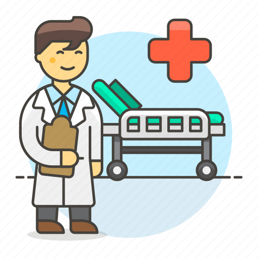Bed, check, doctor, health, hospital, male, medical icon - Download on Iconfinder