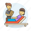 couch, divan, exam, health, patient, psychiatry, psychological, psycologist, session, sofa, therapy 
