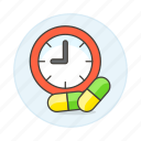 aspirin, capsule, drug, health, medicine, pharmacology, pill, schedule, tablet, time