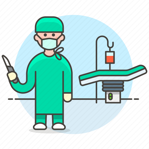 Aseptic, bed, full, health, iv, male, operating icon - Download on Iconfinder