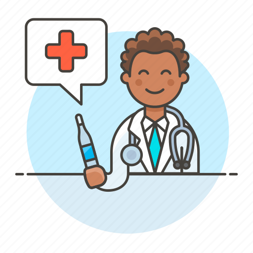Stethoscope, doctor, hospital, personnel, syringe, male, vaccine icon - Download on Iconfinder