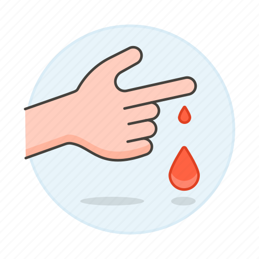 Bleed, bleeding, cut, finger, hand, health, injuries icon - Download on Iconfinder