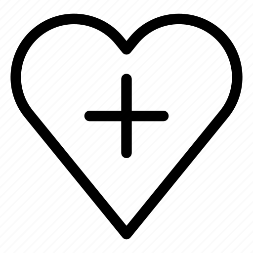 Love, add, health, medical, heart icon - Download on Iconfinder