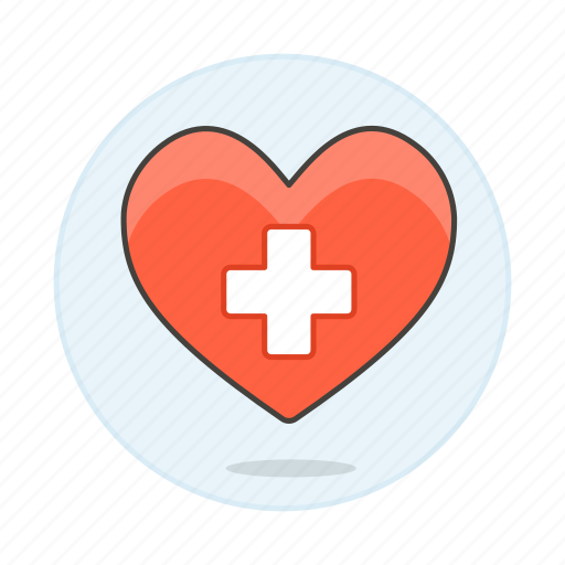 Care, cross, health, healthcare, heart, white icon - Download on Iconfinder