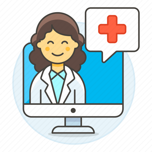 App, clinic, doctor, female, health, information, medical icon - Download on Iconfinder