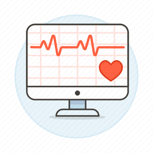 Ecg, egk, ekg, electrocardiogram, examination, health, heart icon - Download on Iconfinder