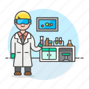glassware, health, lab, laboratorist, laboratory, male, scientist, test, tube