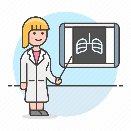 Diagnose, doctor, examination, female, film, health, monitoring icon - Download on Iconfinder