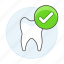 check, dentistry, good, health, healthy, mark, tooth 