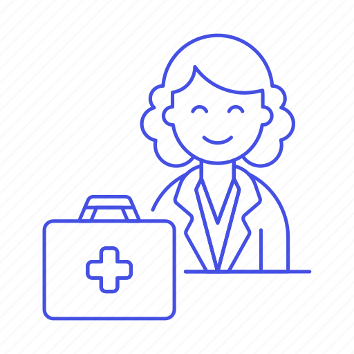 Aid, doctor, female, first, health, kit, medical icon - Download on Iconfinder