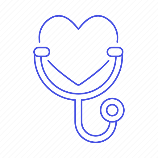 Examination, health, heart, medical, monitoring, status, stethoscope icon - Download on Iconfinder