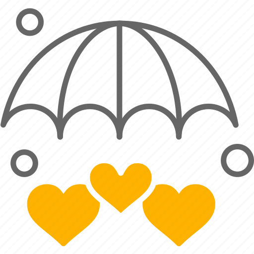 Umbrella, protection, heart, saving icon - Download on Iconfinder