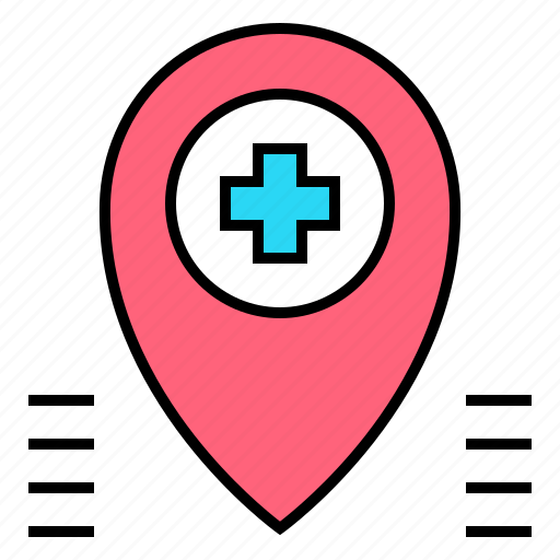 Location, medical, hospital, pin, navigation icon - Download on Iconfinder
