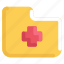 hospital, medical, folder, report 
