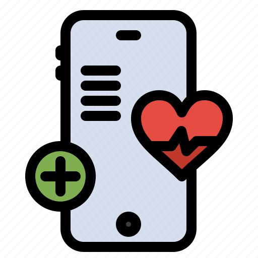 Beat, heart, medical, phone icon - Download on Iconfinder