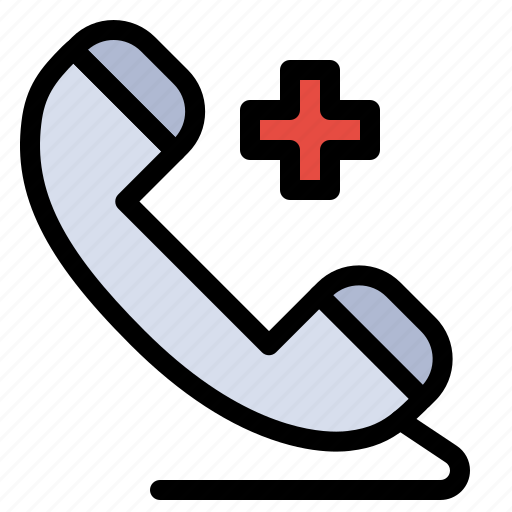 Hospital, medical, phone, plus icon - Download on Iconfinder