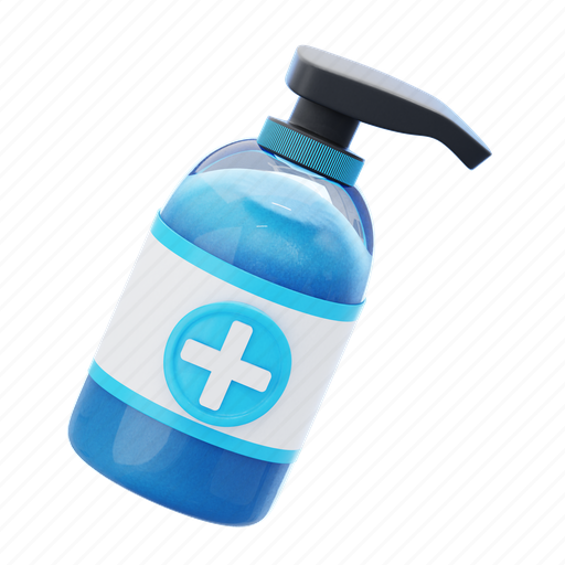 Hand, sanitizer, health, medicine, laboratory, blood, pharmacy 3D illustration - Download on Iconfinder