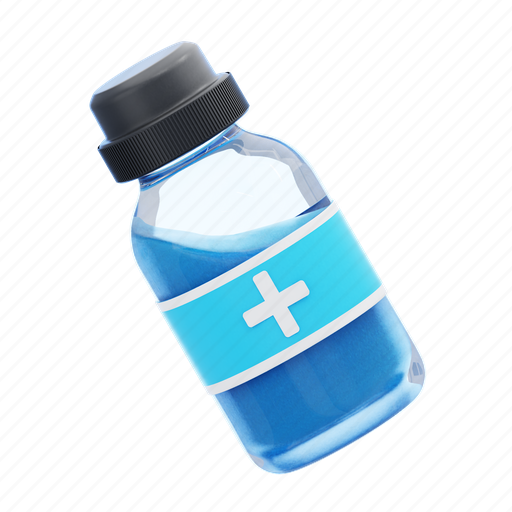 Medicine, bottle, health, laboratory, blood, pharmacy, medical 3D illustration - Download on Iconfinder