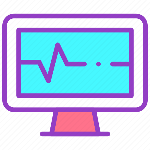 Computer, diagnose, health, monitor, pulse icon - Download on Iconfinder