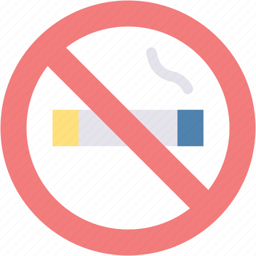 No, smoking, cigarette, smoke, forbidden, prohibition, healthcare icon - Download on Iconfinder