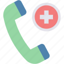 emergency, call, hospital, phone, receiver