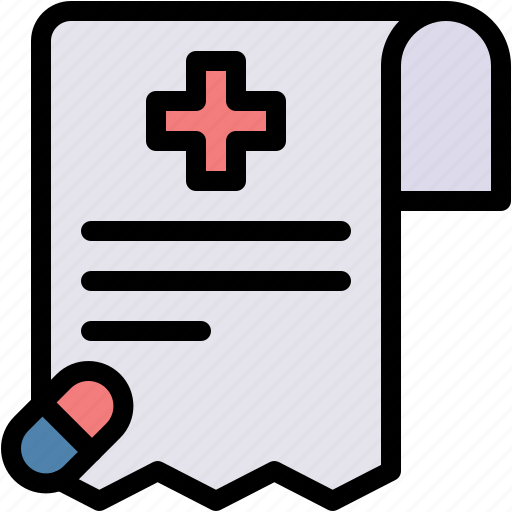 Receipt, invoice, bill, healthcare, and, medical, pharmacy icon - Download on Iconfinder