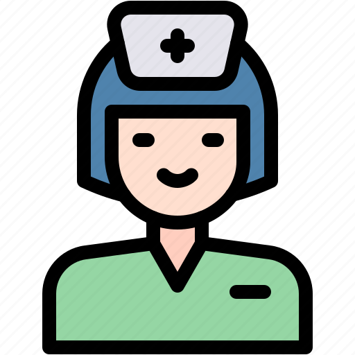 Nurse, assistant, healthcare, and, medical, profession, occupation icon - Download on Iconfinder