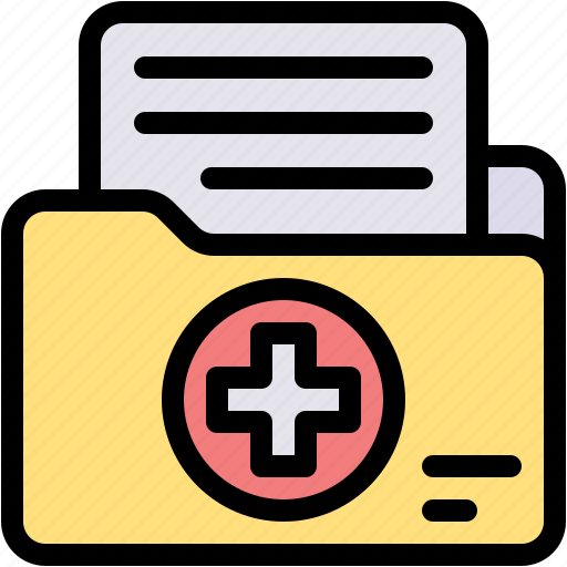 Medical, record, data, healthcare, and, wellness, file icon - Download on Iconfinder