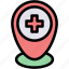 location, pin, hospital, maps, healthcare, medical, health, clinic, placeholders 