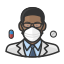 black, coronavirus, male, n-95 mask, pharmacist 