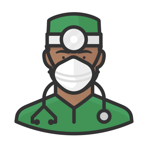 Black, coronavirus, male, n-95 mask, surgeon icon - Free download