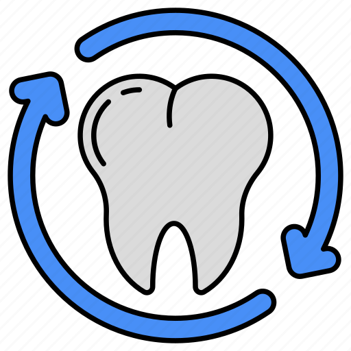 Tooth replacement, dental replacement, tooth refresh, tooth update, dentistry icon - Download on Iconfinder