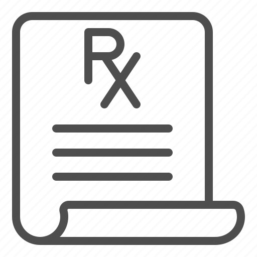 Medical prescription, prescription, rx icon - Download on Iconfinder