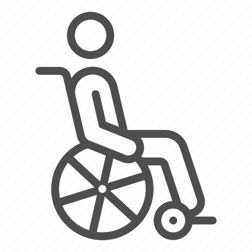 Handicap, man, paralyzed, wheel chair, wheelchair icon - Download on Iconfinder