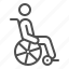 handicap, man, paralyzed, wheel chair, wheelchair 