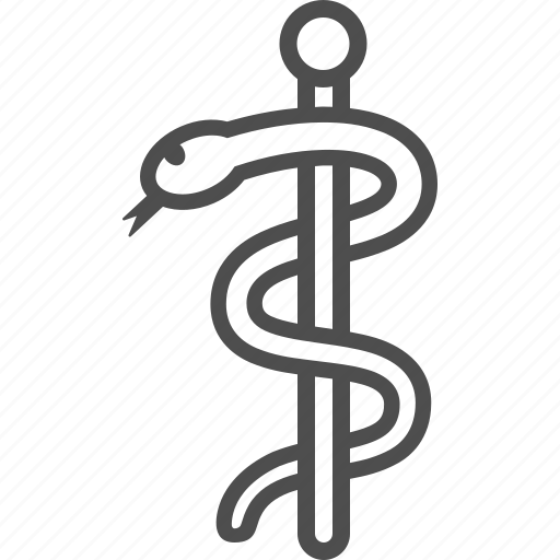 Rod of asclepius, staff of aesculapius icon - Download on Iconfinder