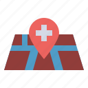healthcheck, location, hospital, pin, medical, navigation, clinic