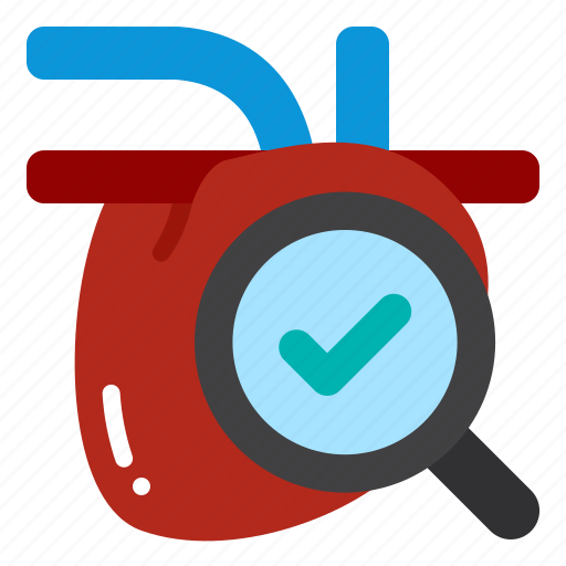 Heart, exam, check, health, checkup, organ, medical icon - Download on Iconfinder