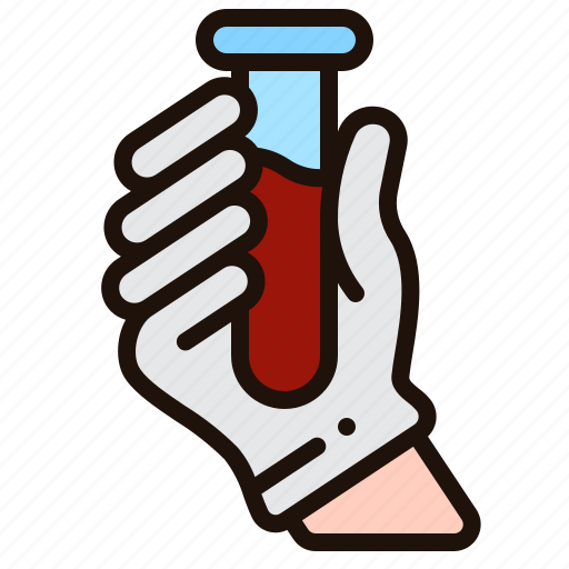 Blood, test, tube, hand icon - Download on Iconfinder
