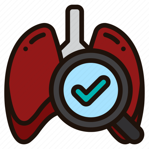 Lungs, exam, check, health, checkup, organ, medical icon - Download on Iconfinder