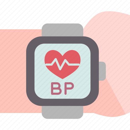 Smartwatch, blood, pressure, pulse, monitor icon - Download on Iconfinder