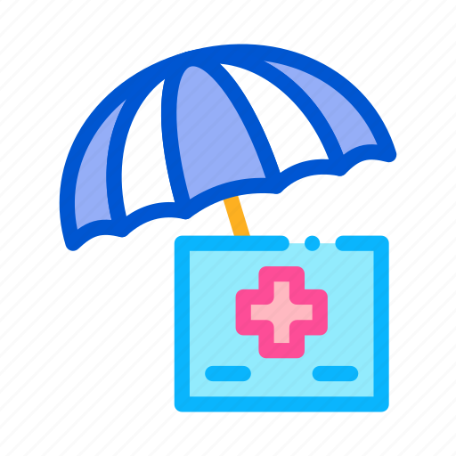 Care, checkup, health, healthcare, medical, umbrella, under icon - Download on Iconfinder